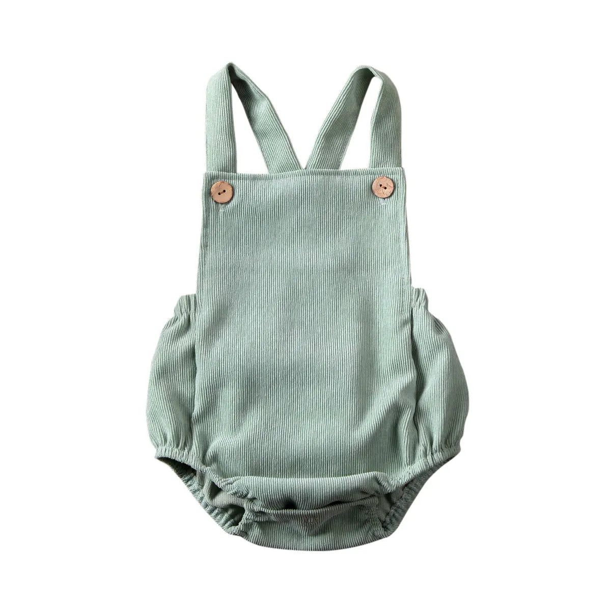 Adorable Baby Romper – Soft Corduroy Sleeveless Jumpsuit