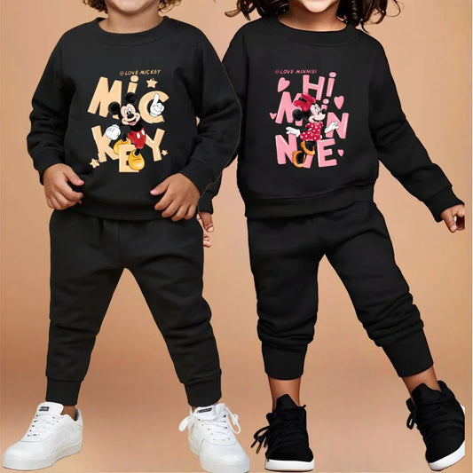 Mickey & Minnie Mouse Sweatshirt & Sweatpant Set