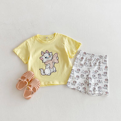 Disney 100% Cotton T-Shirt and Shorts Set
