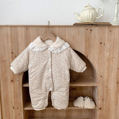 Soft Cotton With Cozy Fleece Lining Romper