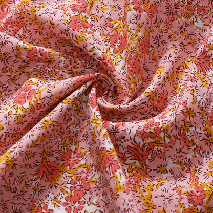 Peach 100% Cotton Summer Dress