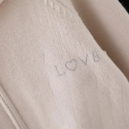 Knitted Hooded Sweatshirt & Pants 2-piece Set