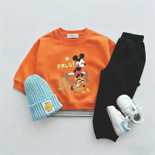 Sweatshirt & Pants Set - 100% Cotton