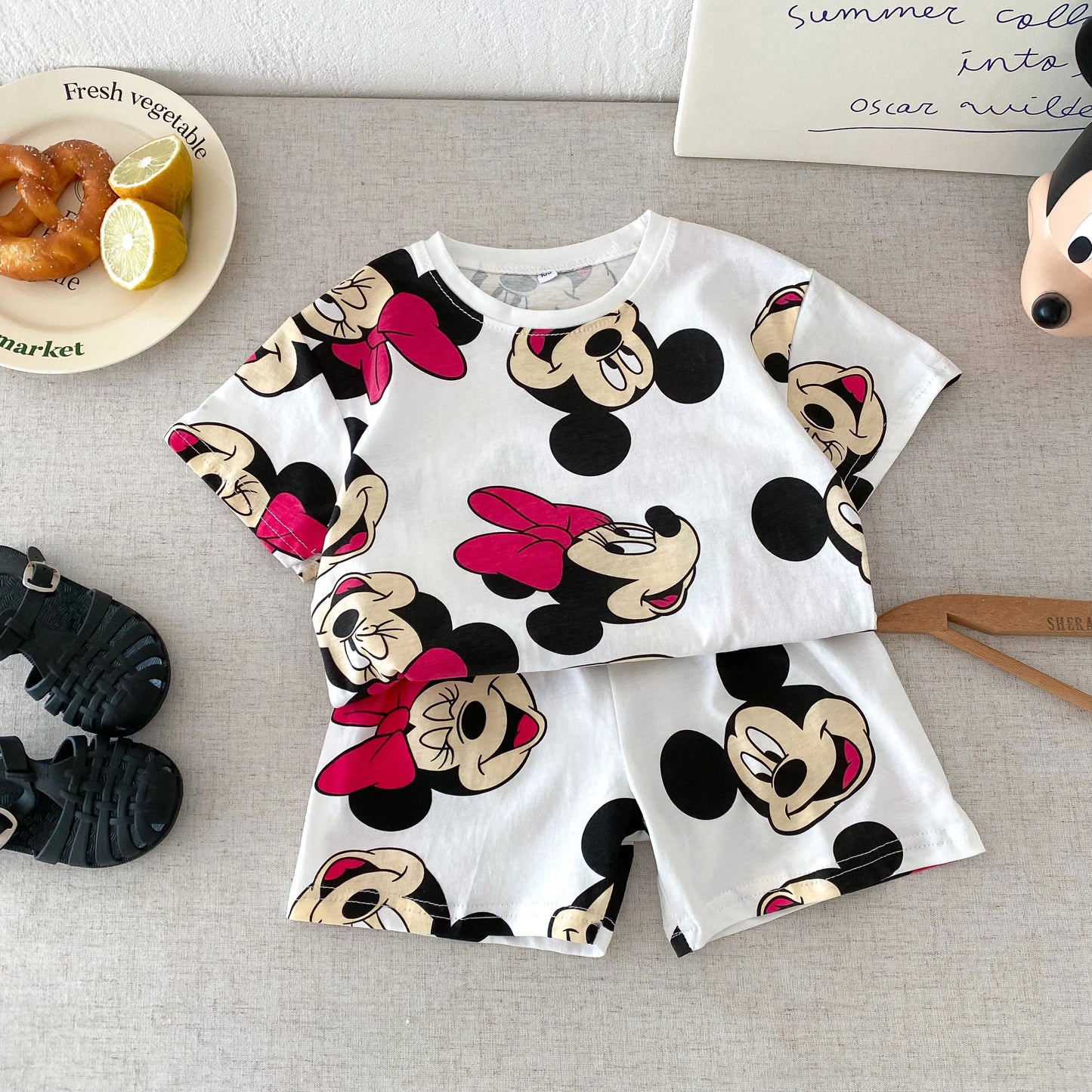 Disney 100% Cotton T-Shirt and Shorts Set
