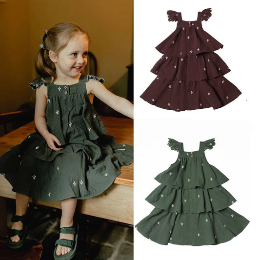 Breathable 100% Cotton & Delicate Embroidery Dress