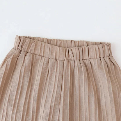 Embroidered Top & Wide Leg Pants Set