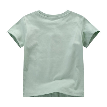 100% Cotton Cartoon T-Shirt & Denim Set