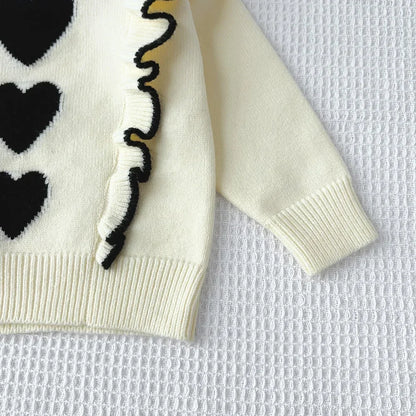 Love Sweater Top & Pleated Skirt 2-Piece Set