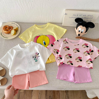 Disney 100% Cotton T-Shirt and Shorts Set