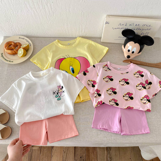 Disney 100% Cotton T-Shirt and Shorts Set