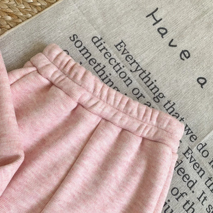 Plush Girls' Long Sleeved Top & Ruffle Pants Two Piece Set