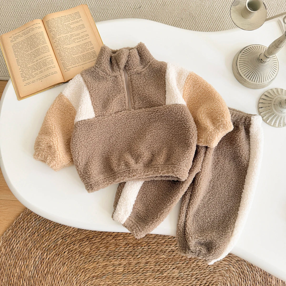 Warm, Plush Top & Comfortable Pants Set