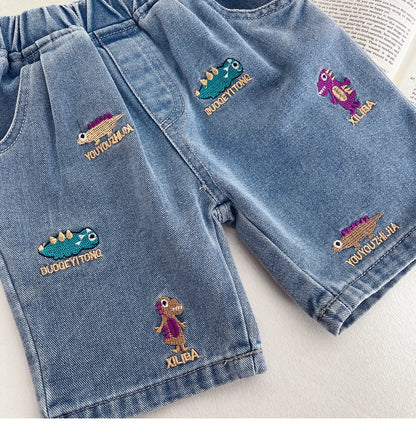 Cute Embroidery Denim Shorts