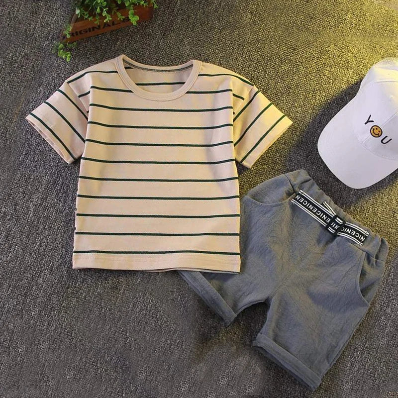 Boys T-shirt & Shorts Summer Cotton Sets