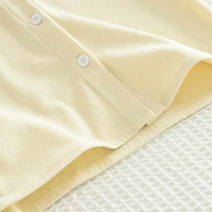 Sweet Lapel Embroidered Top & Bow Skirt Two-piece Set