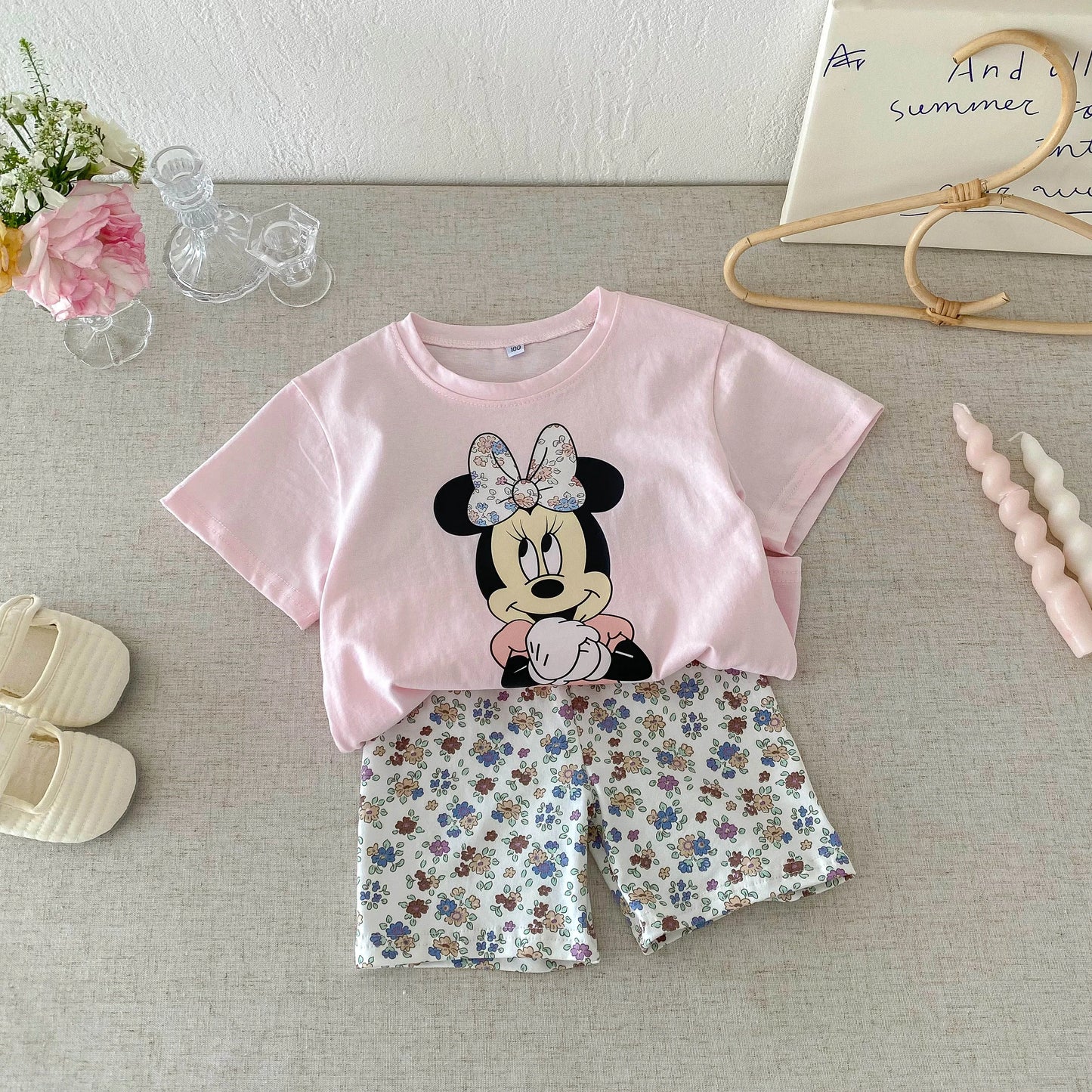 Disney 100% Cotton T-Shirt and Shorts Set