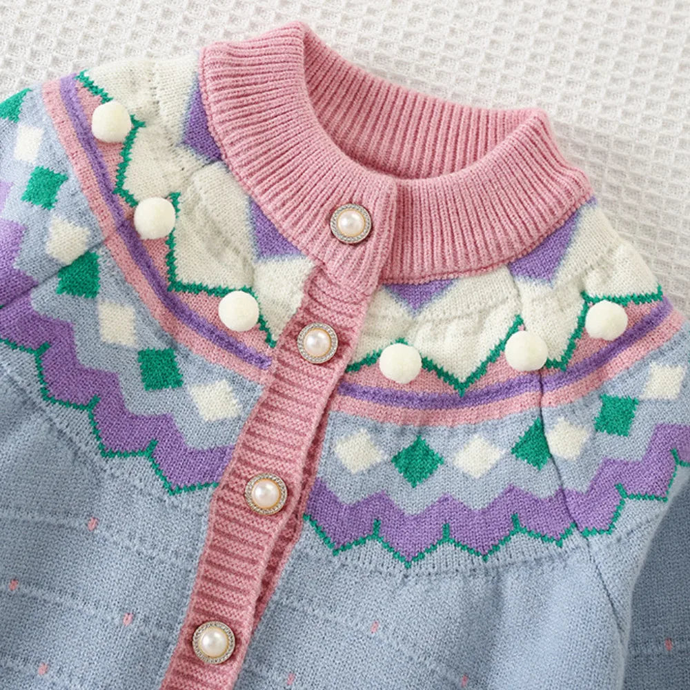 Sweet and Cute Knitted Sweater Top & Skirt Two-piece Set