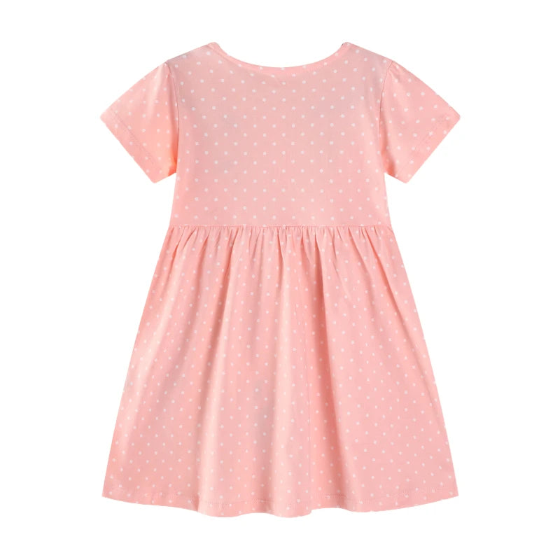 Summer Cotton Giraffes Dress