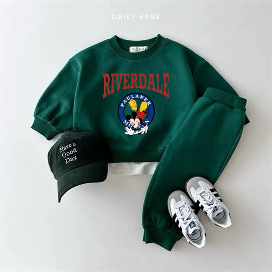 Disney Sweatshirt & Pants Set - 100% Cotton