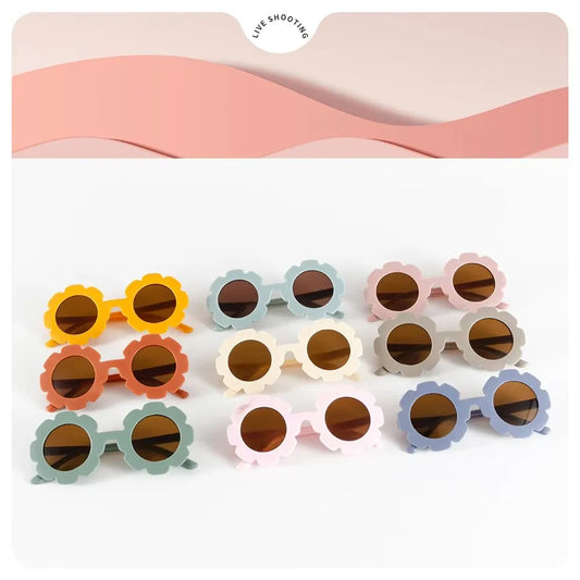 Kids' Colorful Sunflower Sunglasses – UV400