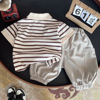 Casual Cotton T-shirt + Pants Outfit