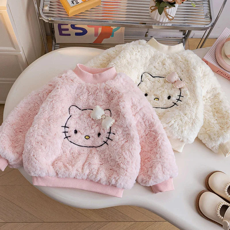 Girls Plush Sweatshirt