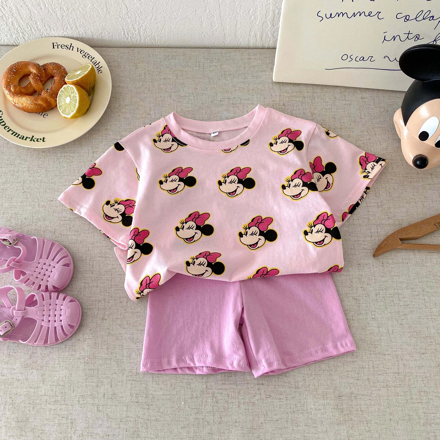 Disney 100% Cotton T-Shirt and Shorts Set