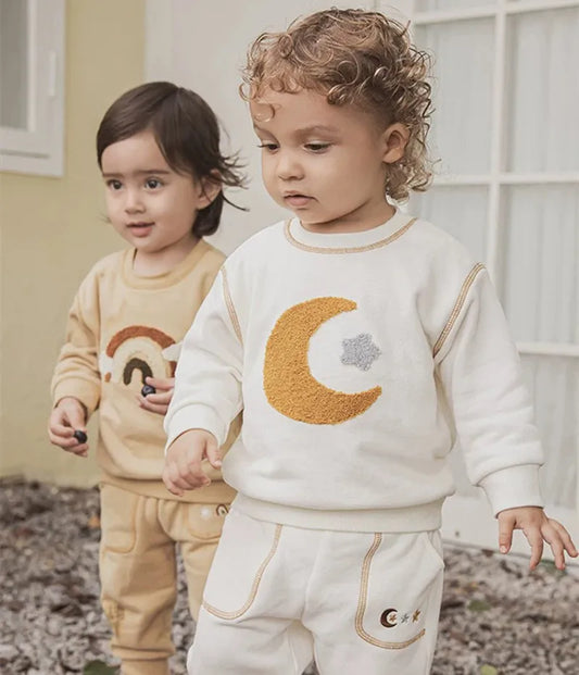Cotton Sweatshirt & Matching Pants Set