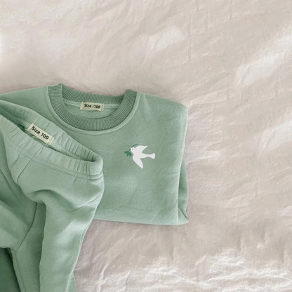 Cozy Fleece Cotton Pullover & Matching Pants Set