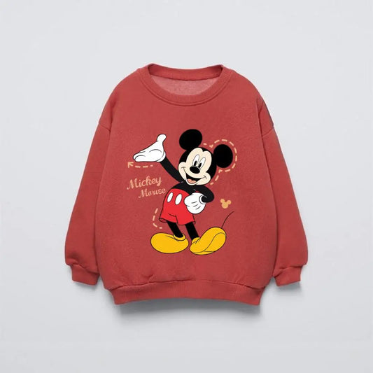 Happy Mickey Mouse Rust Hoodie