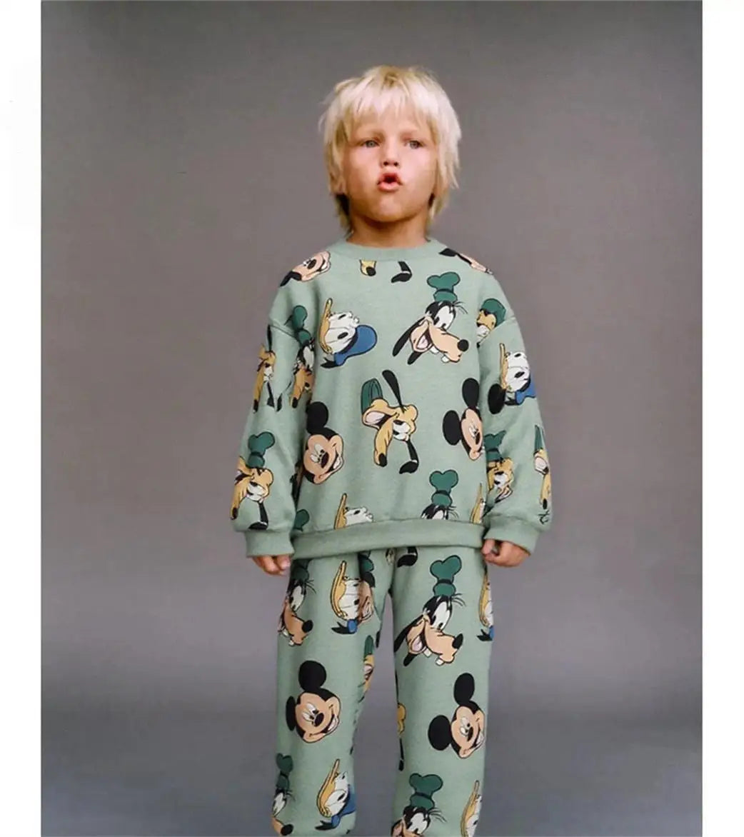 Disney Sweatshirt & Pants Set - 100% Cotton