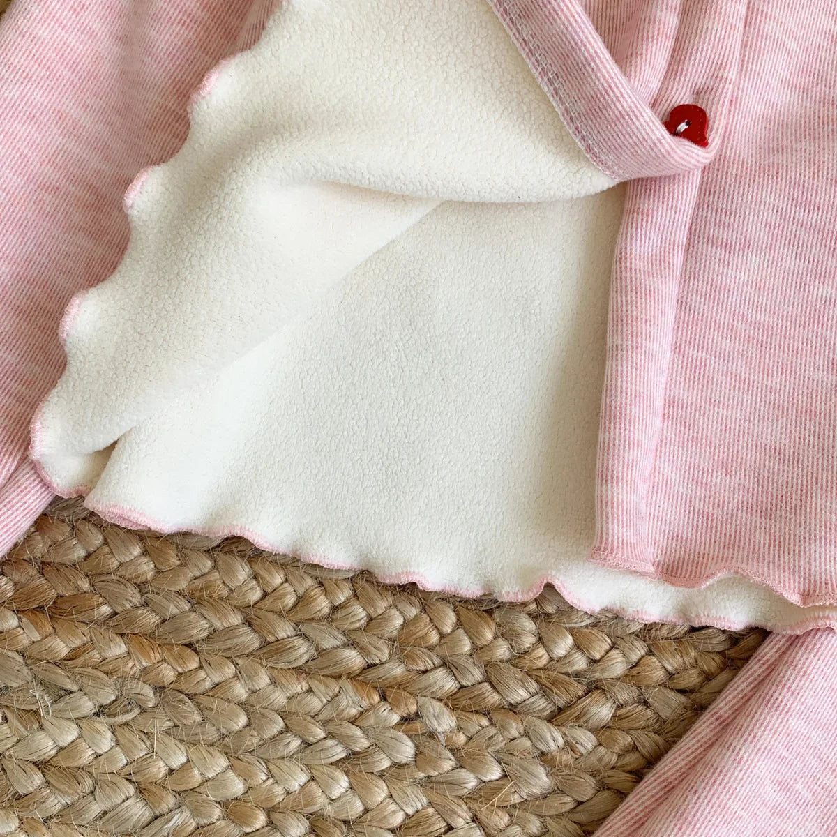 Plush Girls' Long Sleeved Top & Ruffle Pants Two Piece Set