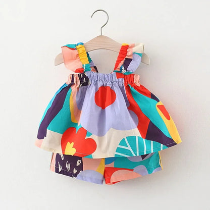 Floral Vest & Pants Set