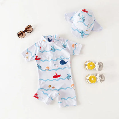 Ultimate Kids' Swimwear Set – With Matching Cap!
