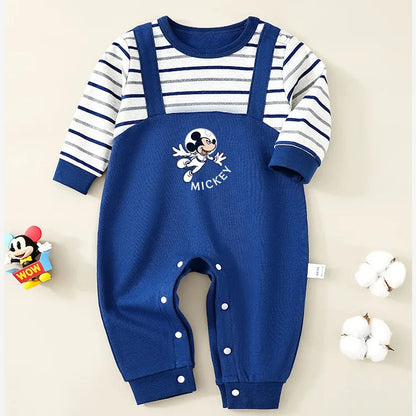 Baby Mickey Cotton Jumpsuit