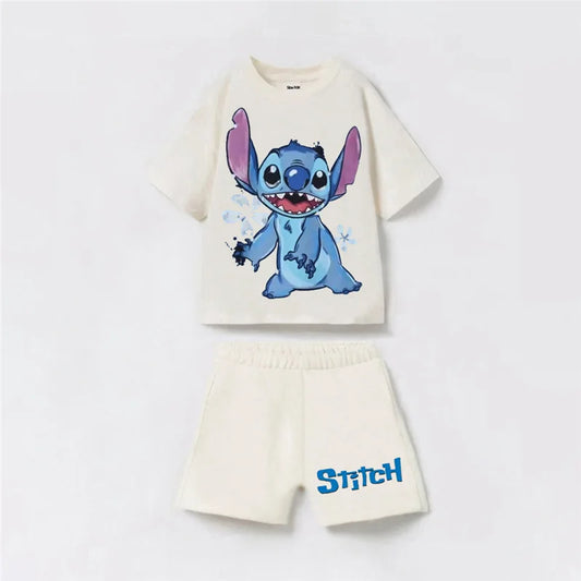 Stitch Pure Cotton T-Shirt and Shorts Set