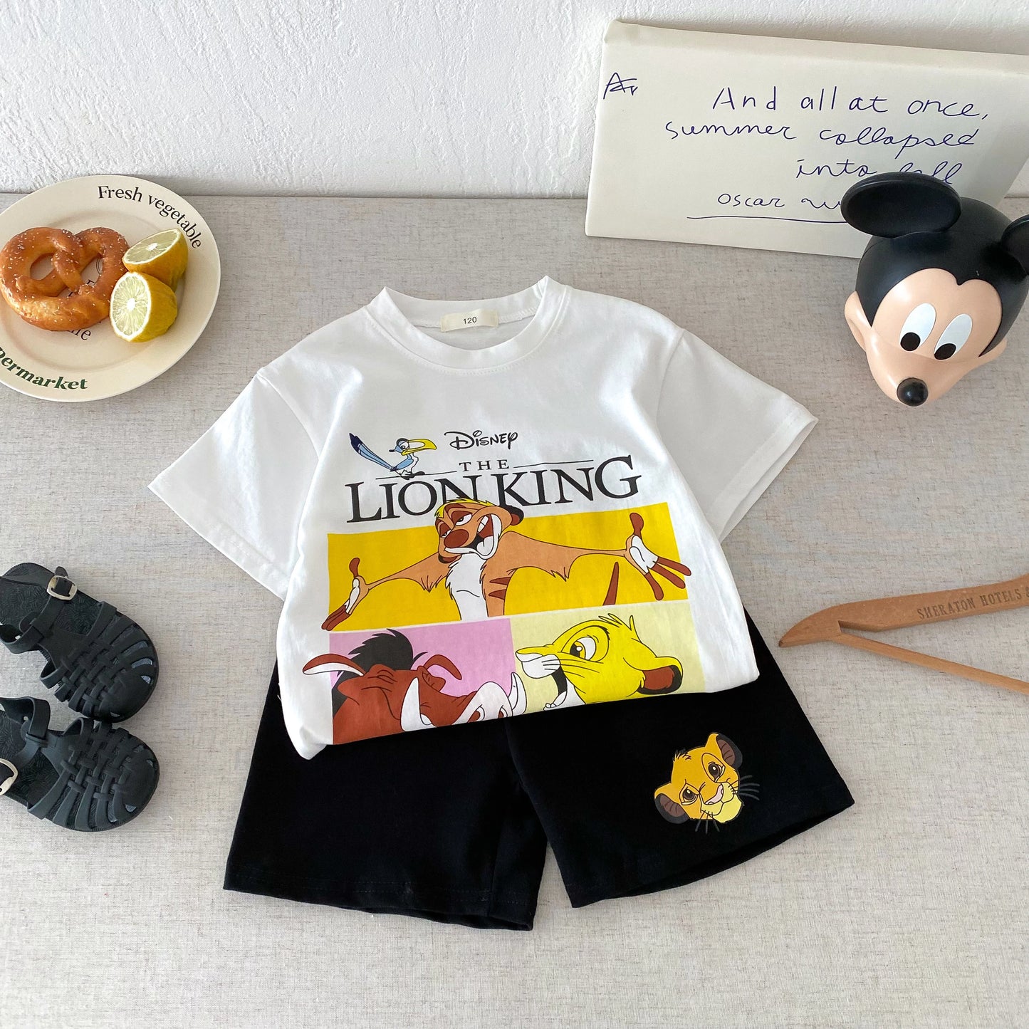 Disney 100% Cotton T-Shirt and Shorts Set