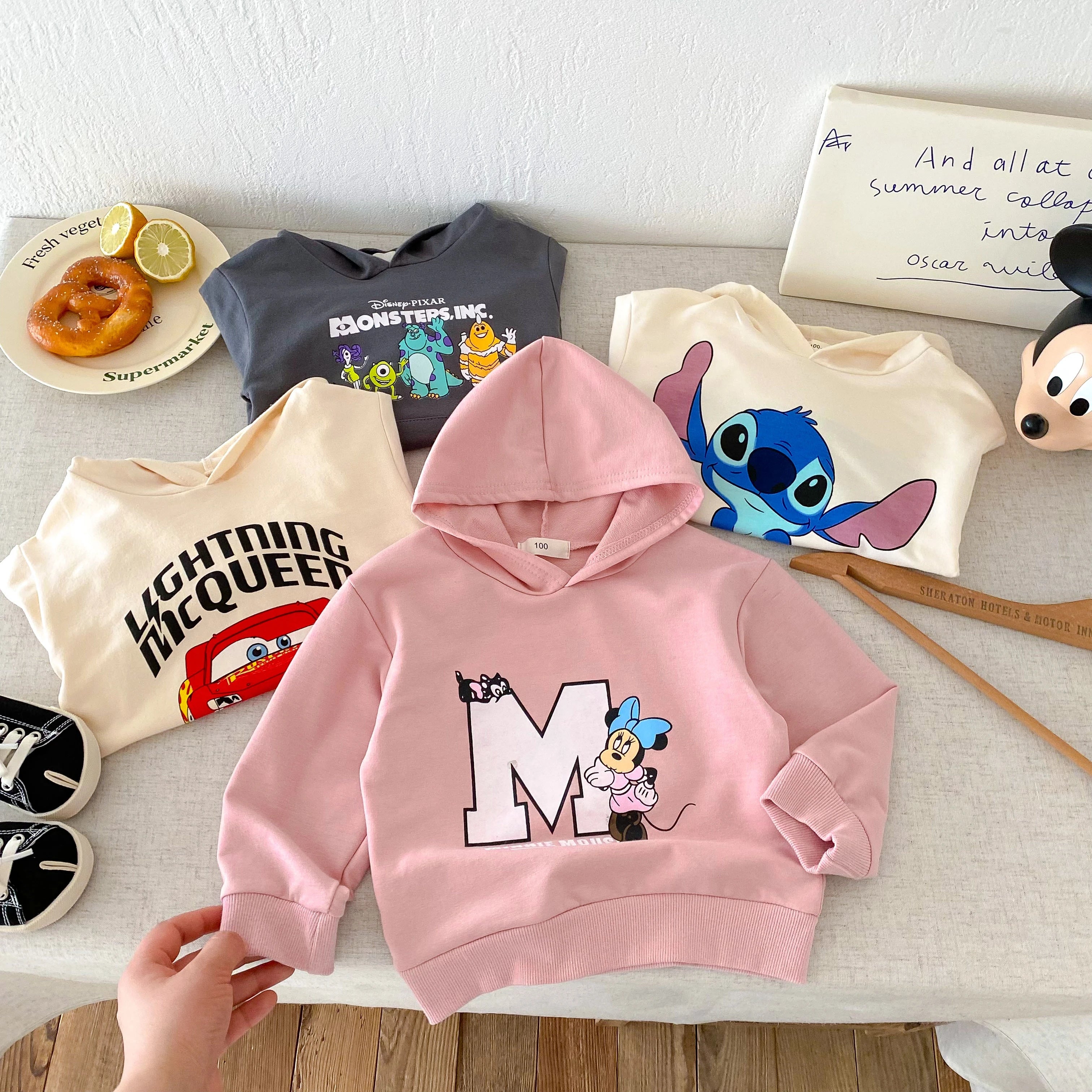 Pink Minnie Mouse Cotton Set