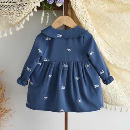 Doll Collar Floral Sweet and Cute Dress
