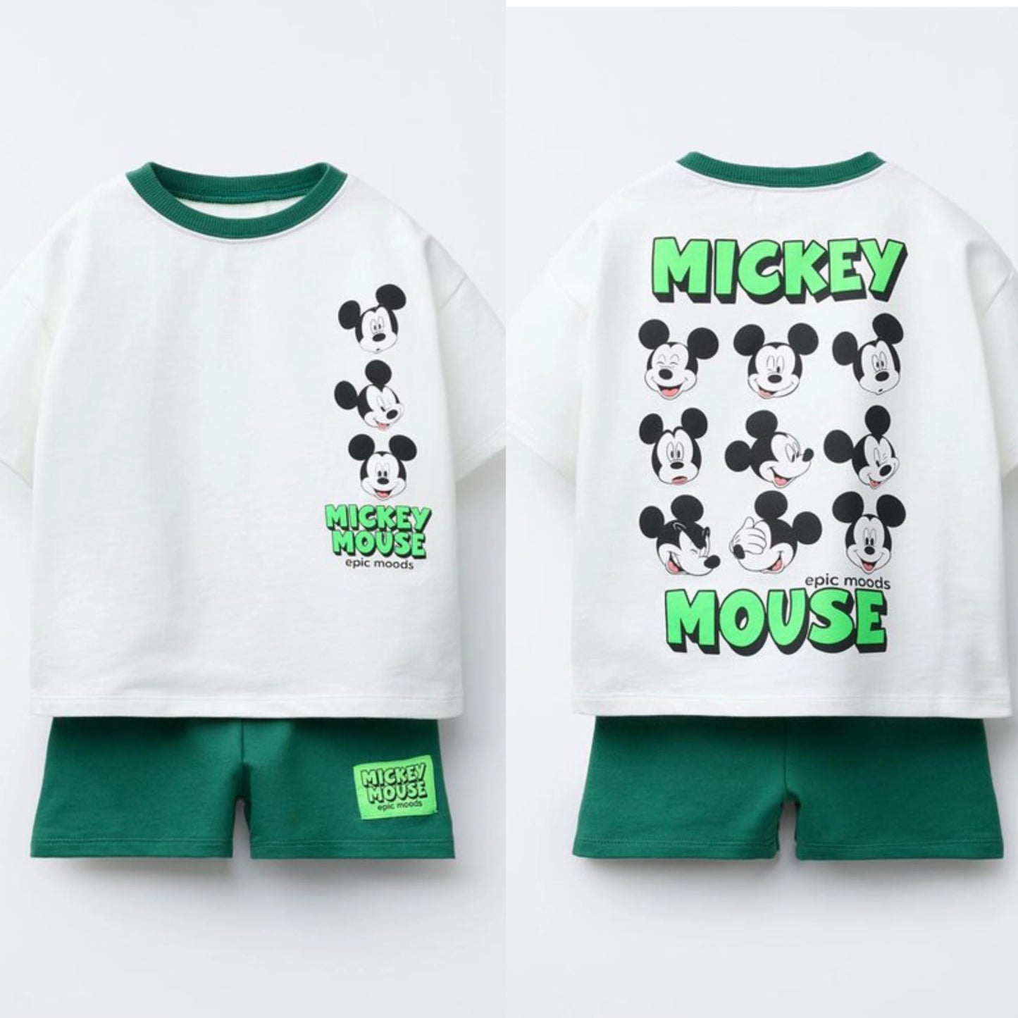 Mickey Mouse Pure Cotton T-Shirt and Shorts Set