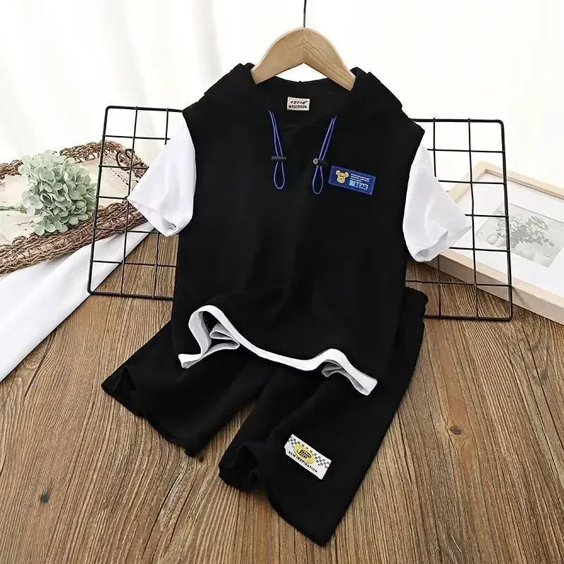 Summer Hoodies T-Shirts & Shorts Set