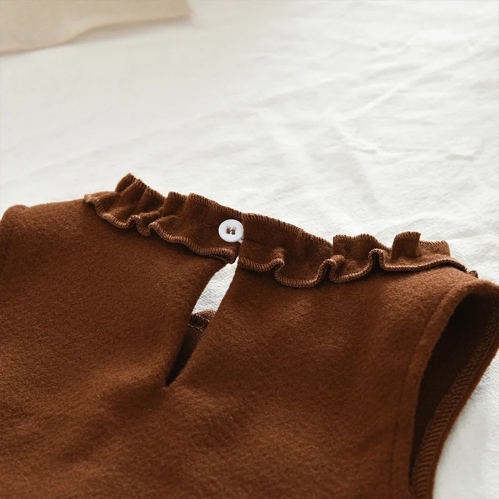 3-Piece Suit Long Sleeve Bottom Shirt, Vest & Pants Set