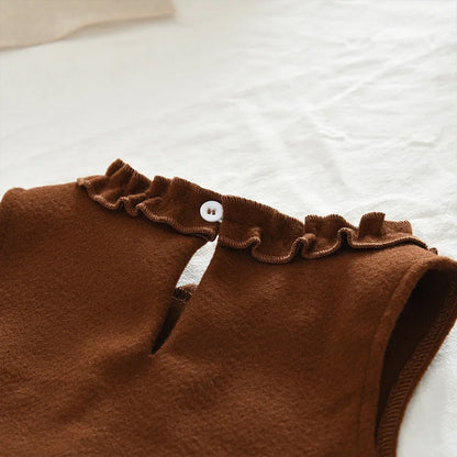 3-Piece Suit Long Sleeve Bottom Shirt, Vest & Pants Set