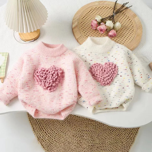 Cozy Heart Knitted Top