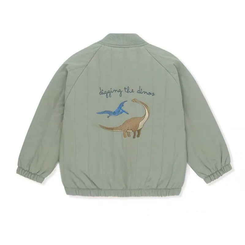 Warm Jacket From 100% Cotton With Soft Jersey Fabric