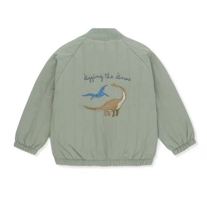 Warm Jacket From 100% Cotton With Soft Jersey Fabric