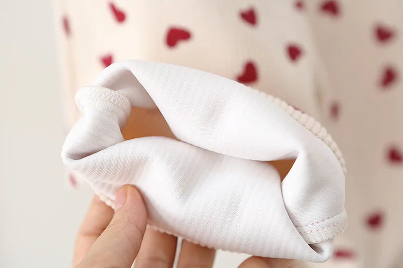 100% Cotton Overalls with Hearts