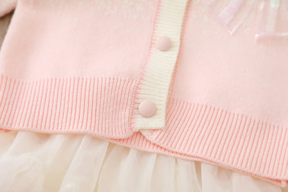 Frozen Knitted Cardigan and Tutu Skirt