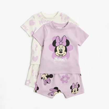 2 Sets Minnie Mouse T-Shirt & Shorts