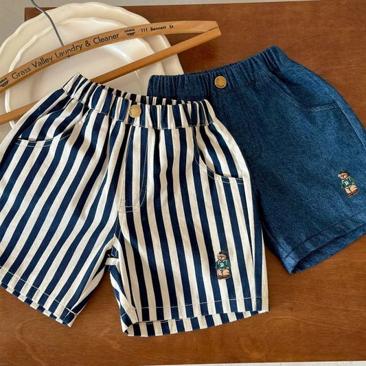 Cute Embroidery Denim Shorts